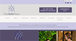 Desktop Screenshot of onesafeplace.org
